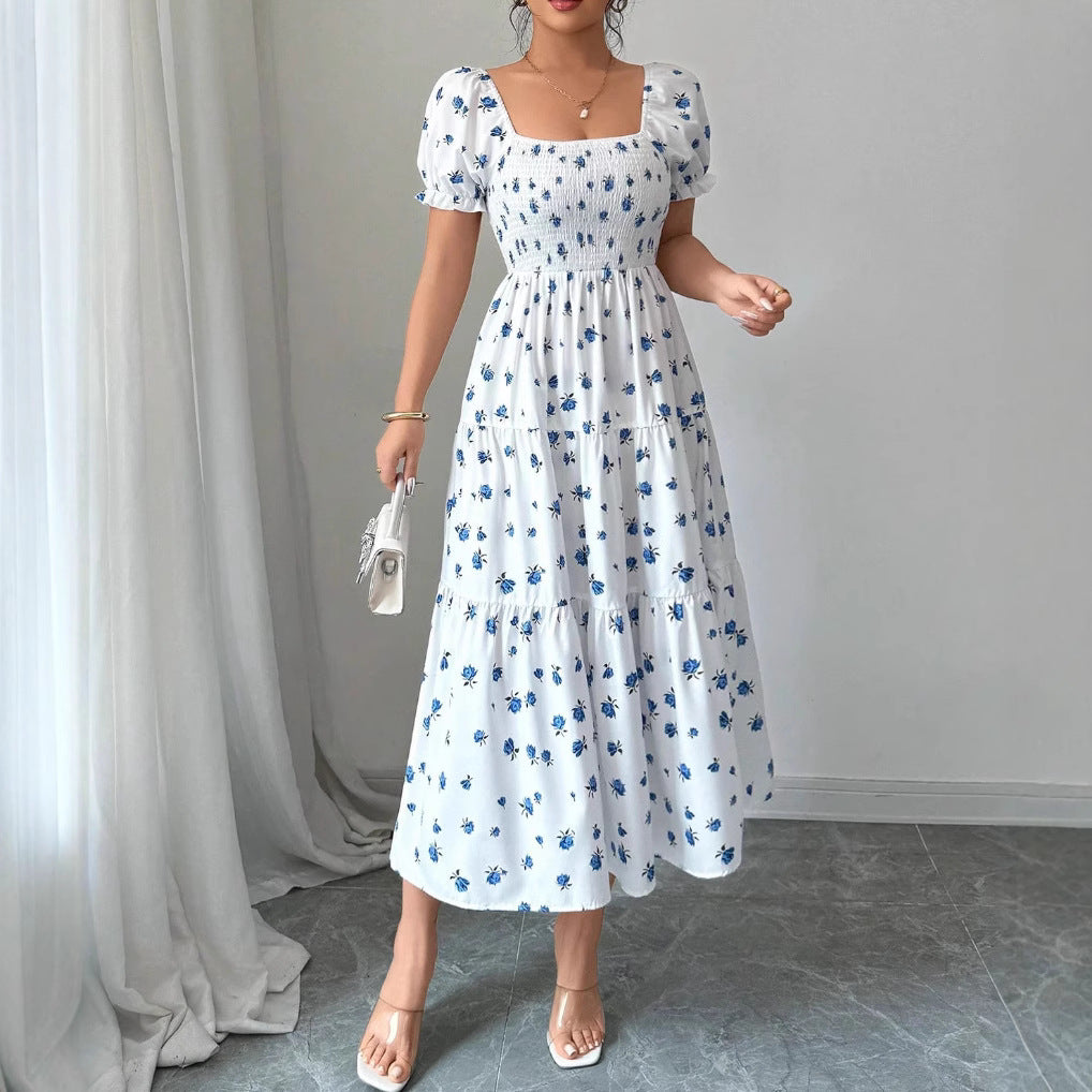 Elegant Long Floral Dress for Women