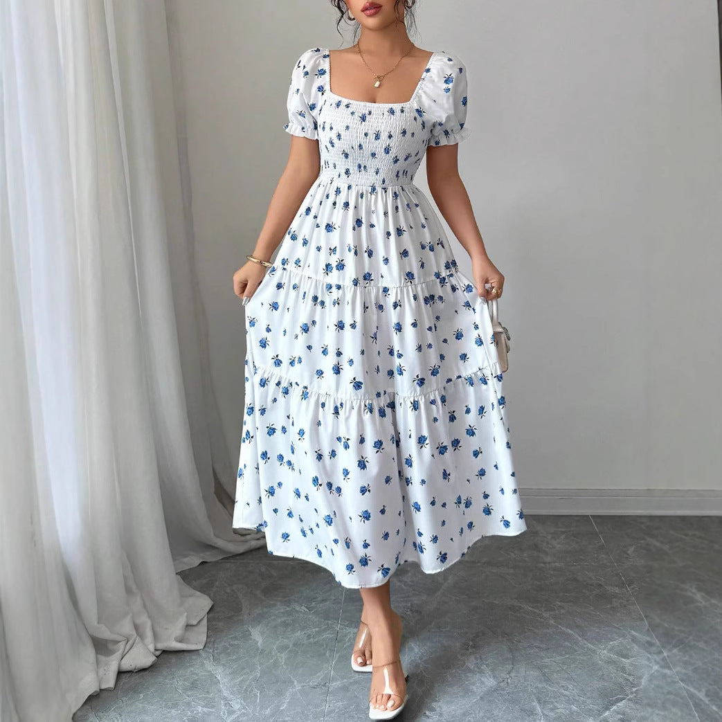 Elegant Long Floral Dress for Women
