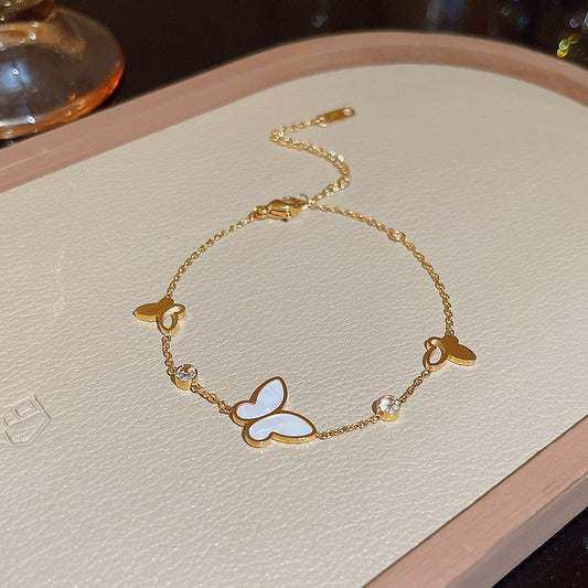 Stainless Steel Double-Layer Stackable Fade-Proof Fashion Bracelet