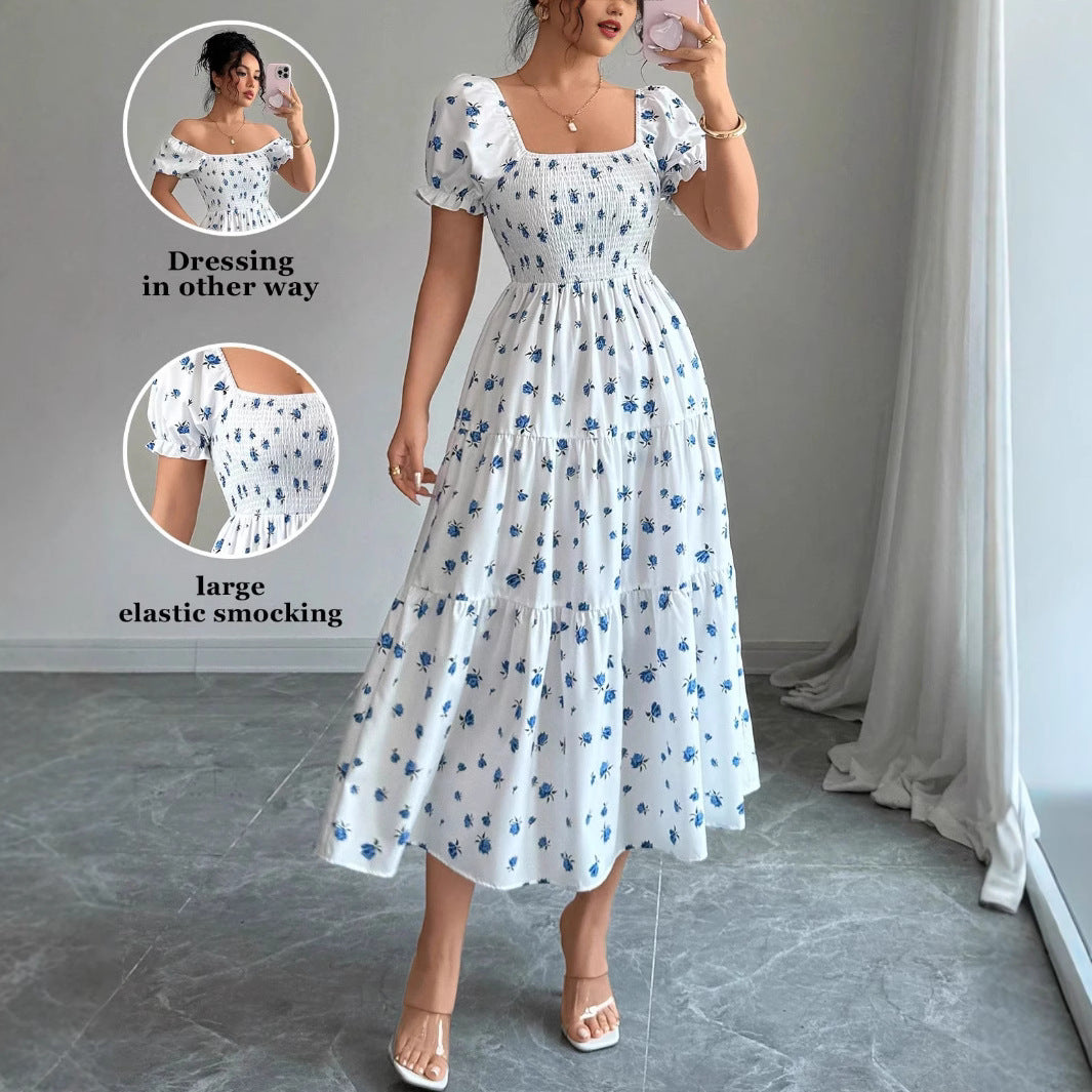 Elegant Long Floral Dress for Women